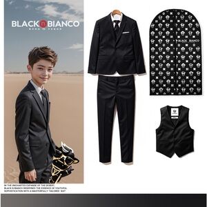 Black and Bianco NWT 3 piece suit